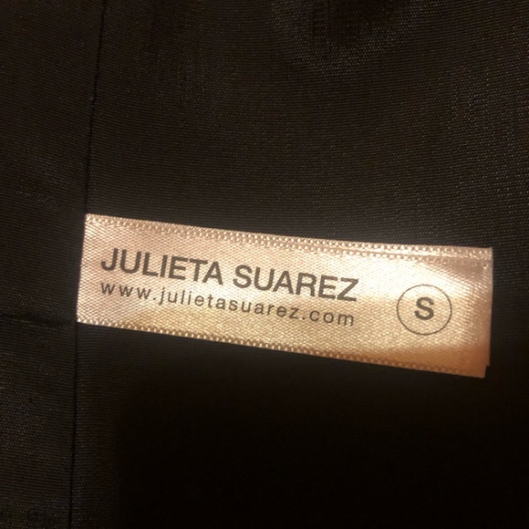 JULIETA Suarez Wool Black Blazer Jacket, Size S, Colombian contemporary designer - Picture 4 of 7